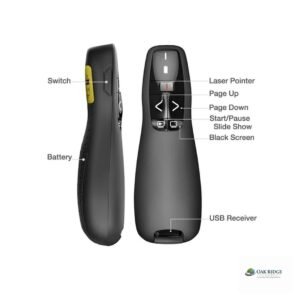 Retractable Laser Pointer + Presenter Clicker