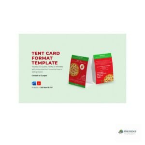 Professional Name Tent Cards (50-pack, blank)